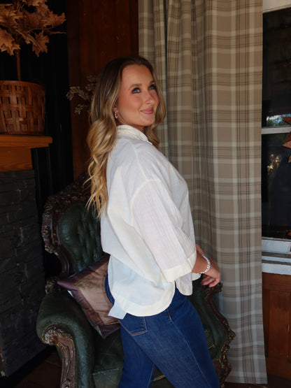 Lenny Oversized Collared Blouse