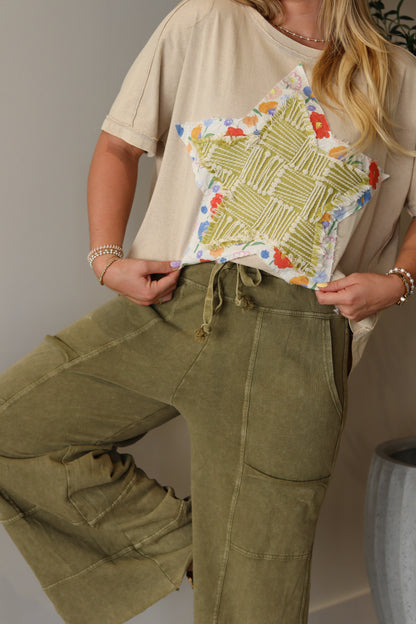 Swept Away Pants - Olive