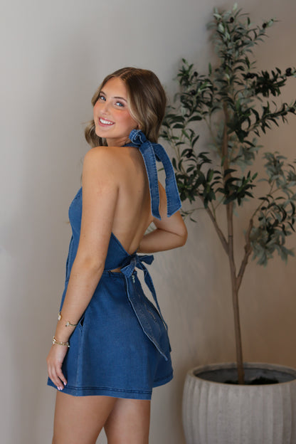 Maribel Denim Romper