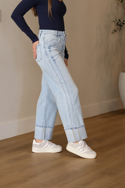 Payton High Rise Cuffed Jeans