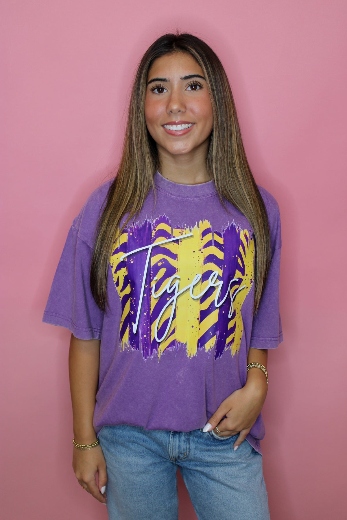Friday Night Lights Vintage Washed Purple Tee