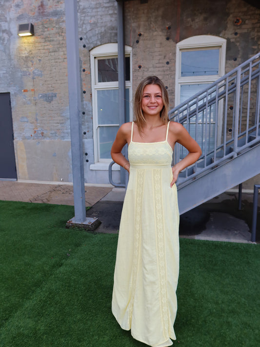 Posie Crochet Maxi Dress