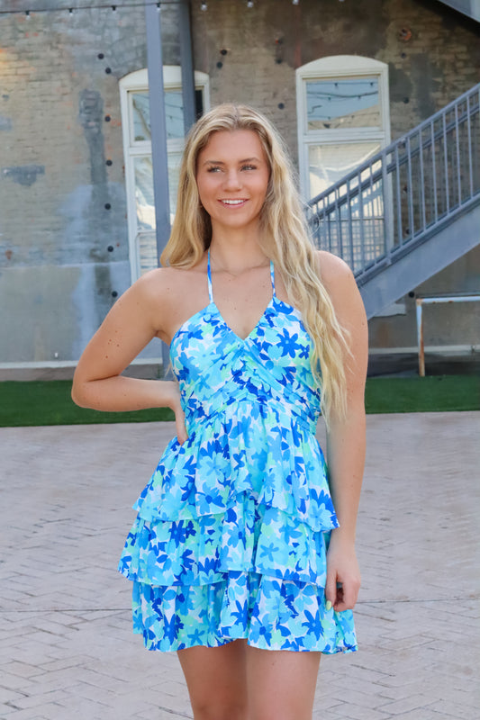 Summer Fridays Tiered Mini Dress