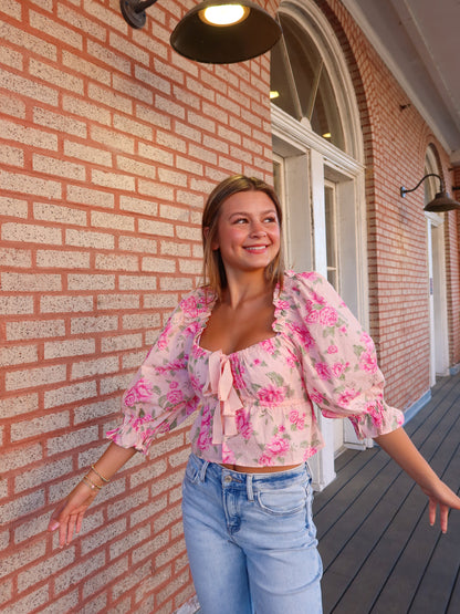 Spring Forward Floral Top