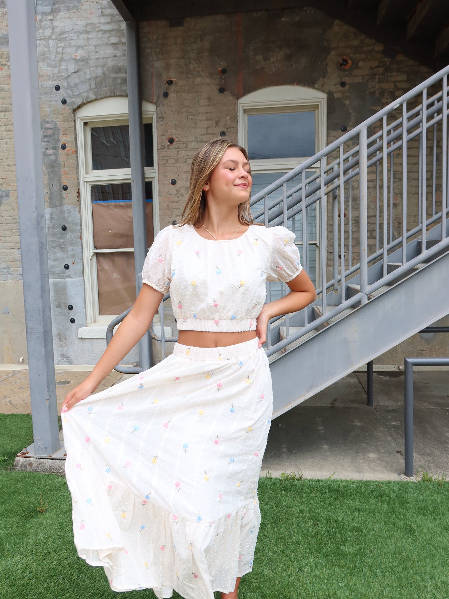 Kylan Floral Midi Skirt