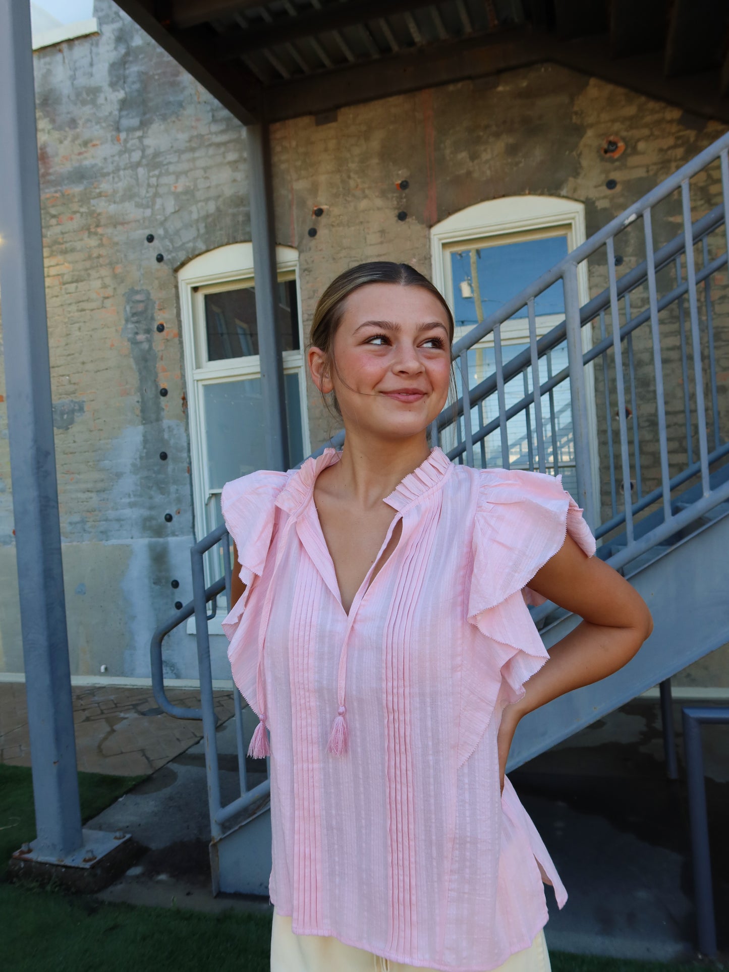 Zinna Ruffle Blouse