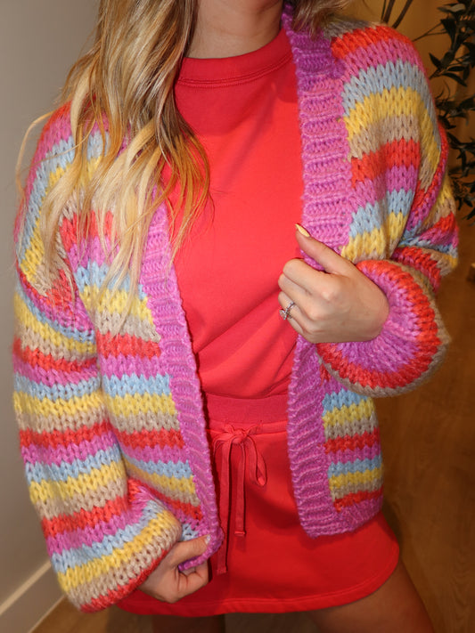 Brighton Striped Cardigan