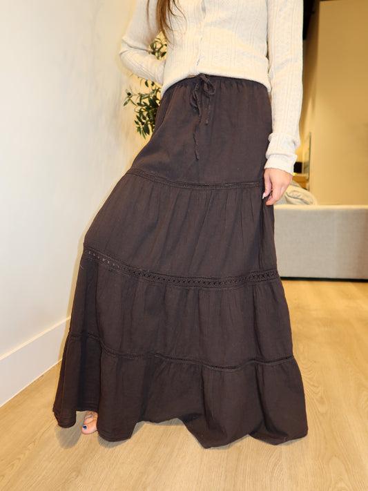 Verona Crochet Maxi Skirt