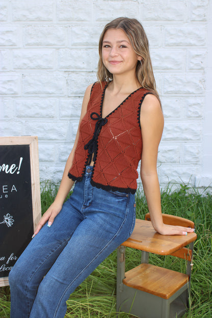 Elara Crochet Vest