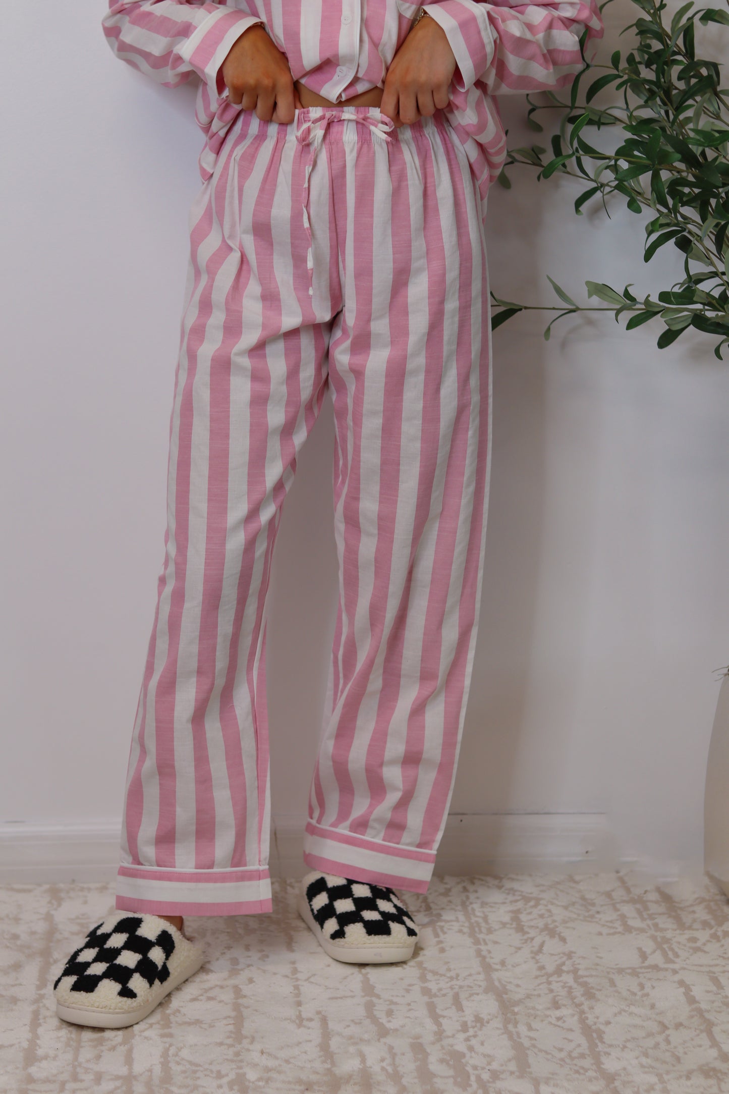 Birthday Suit Striped Pajama Set