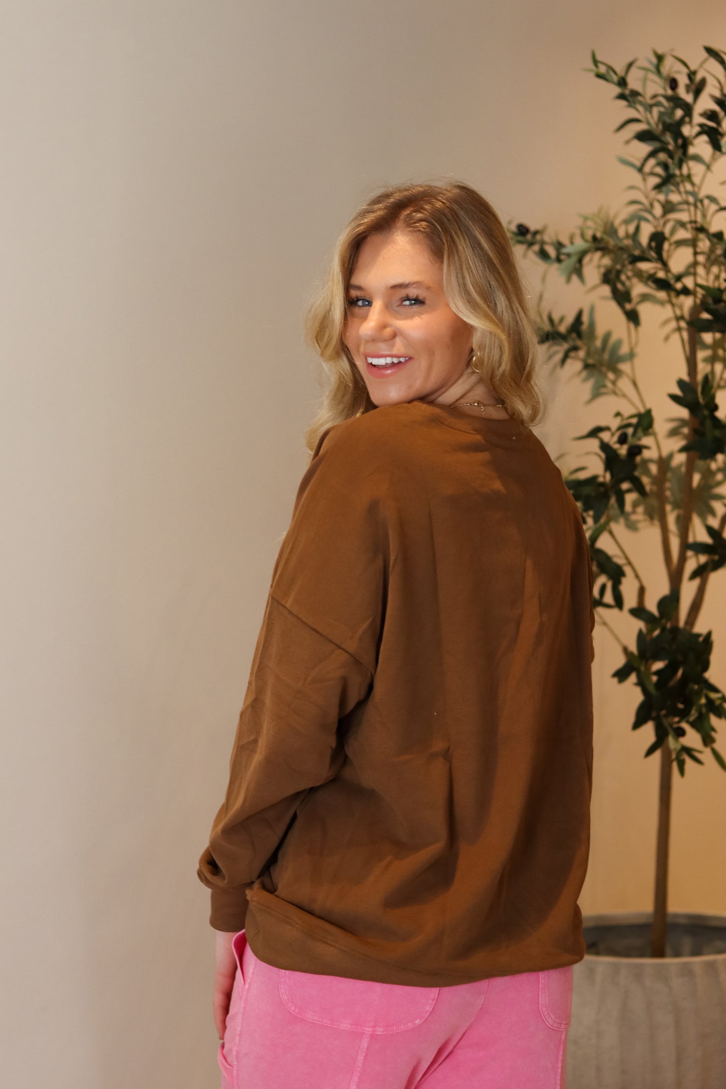 Sequin Gingerbread Sweatshirt