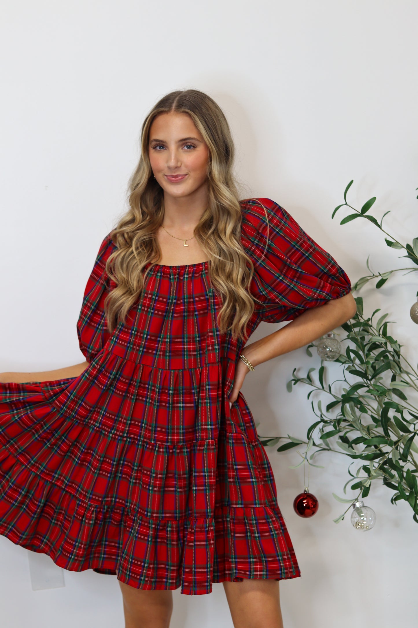 Merry Me Gingham Mini Dress