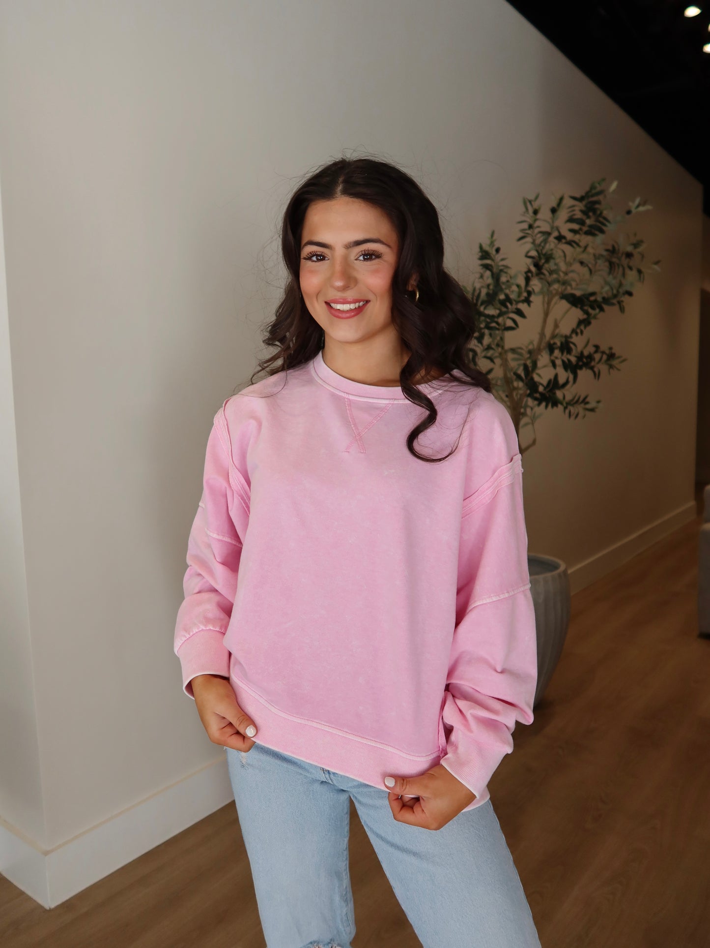 Daisy Long Sleeve - Light Pink