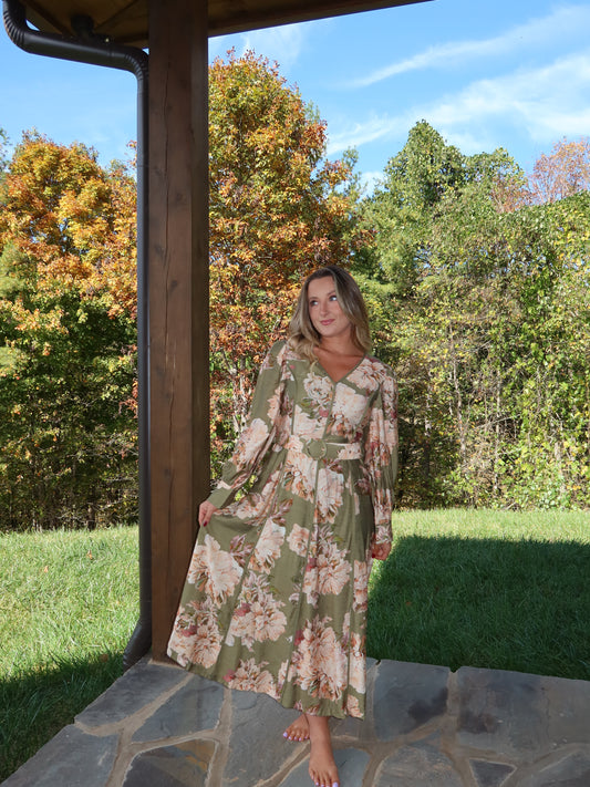 Josey Floral Midi Dress