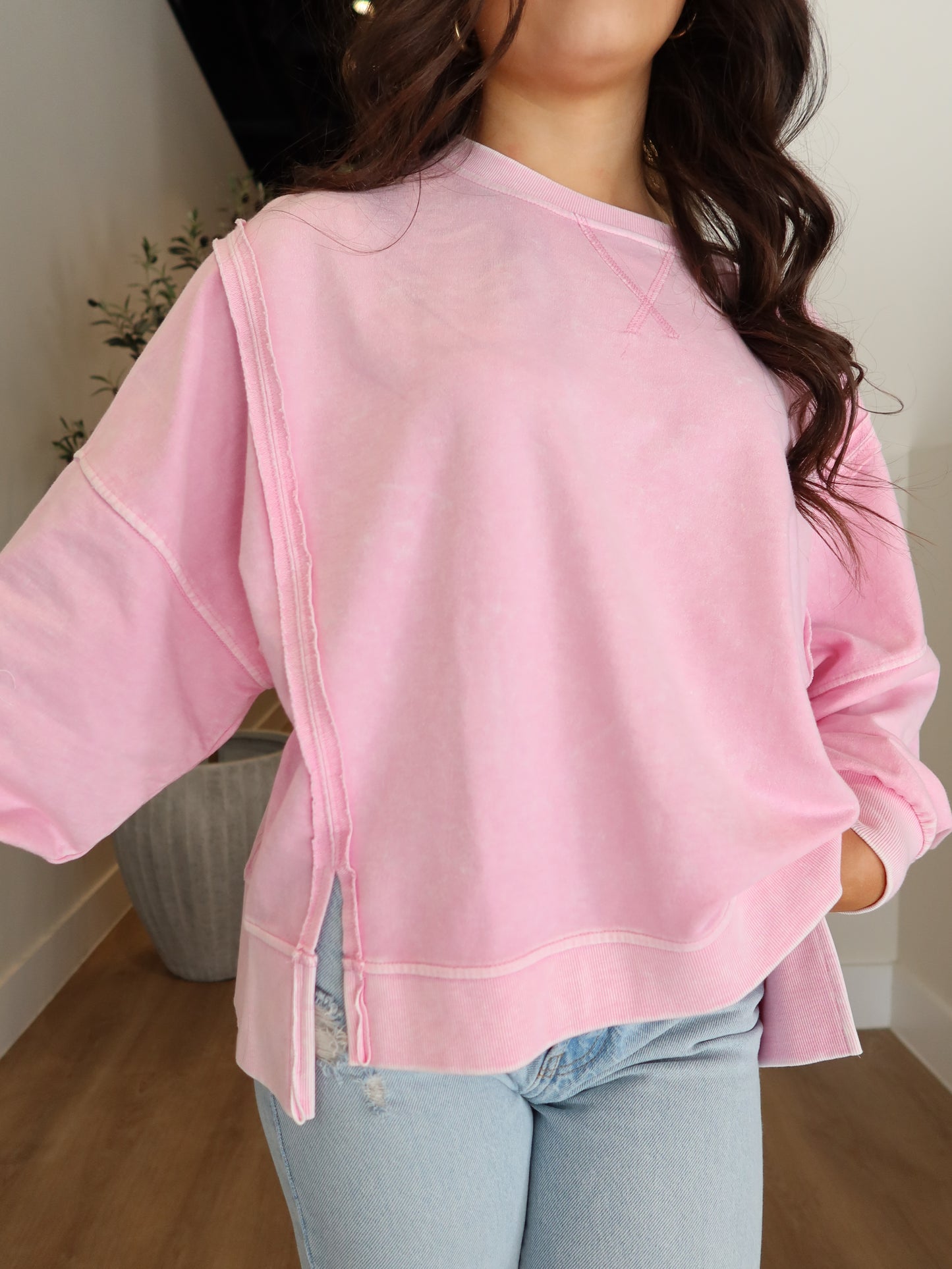 Daisy Long Sleeve - Light Pink