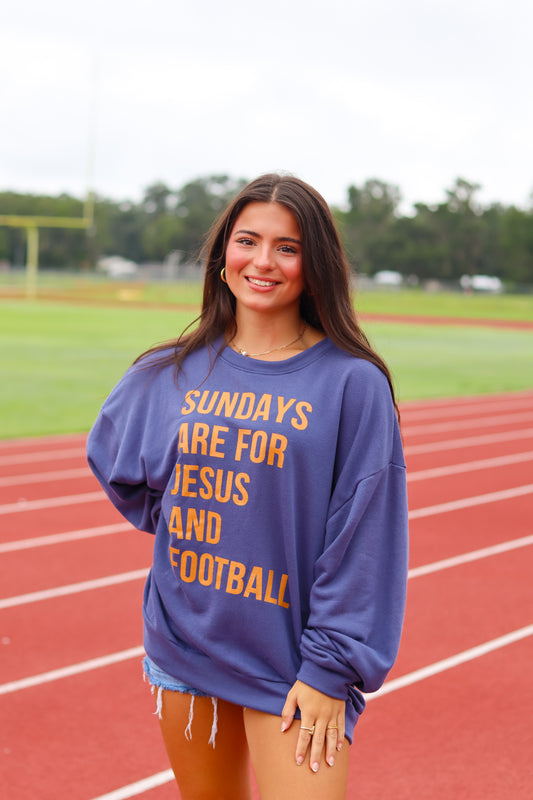 Sundays are for Jesus and Football Graphic Tee