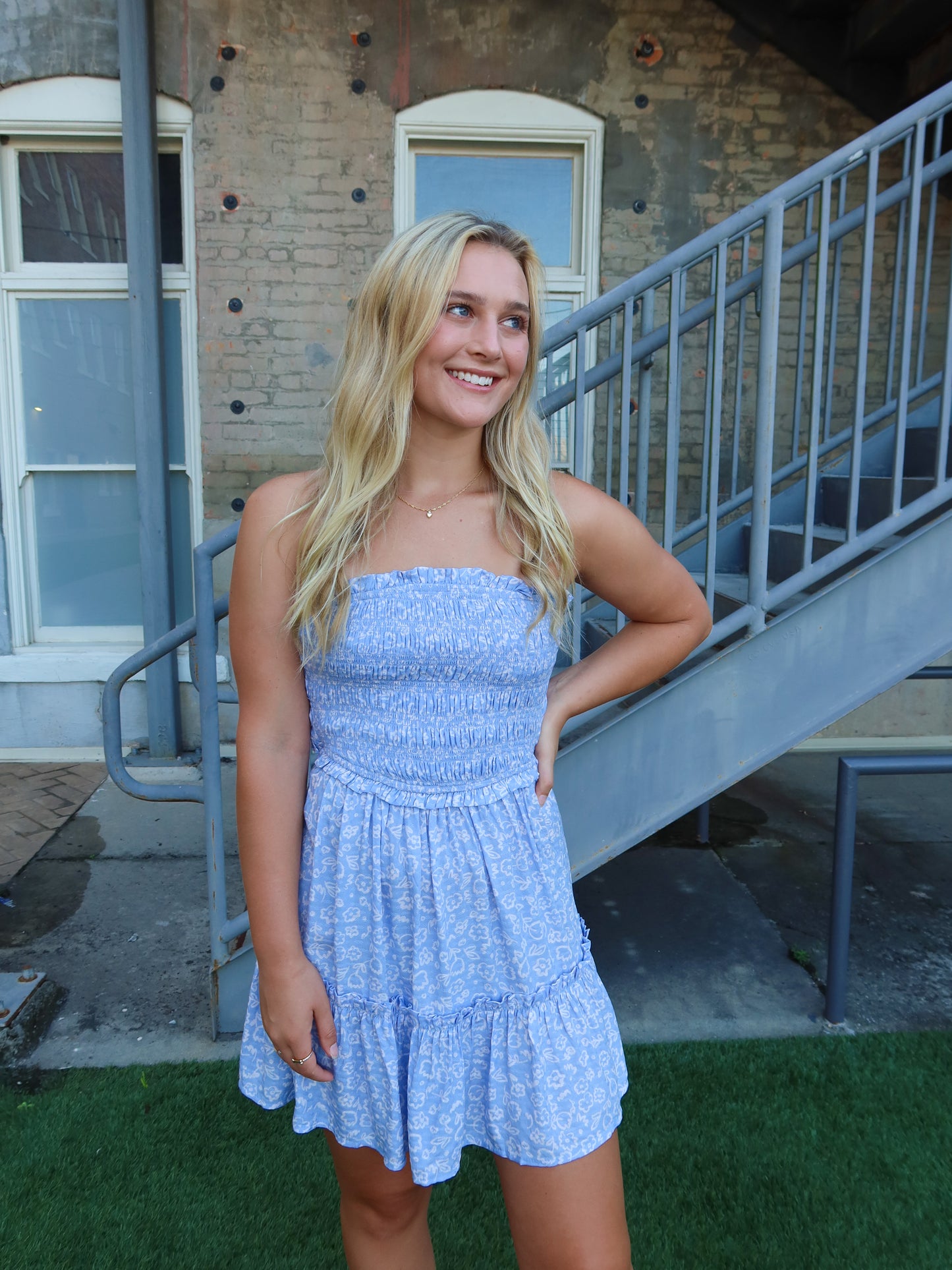 Roxy Ruffle Mini Dress