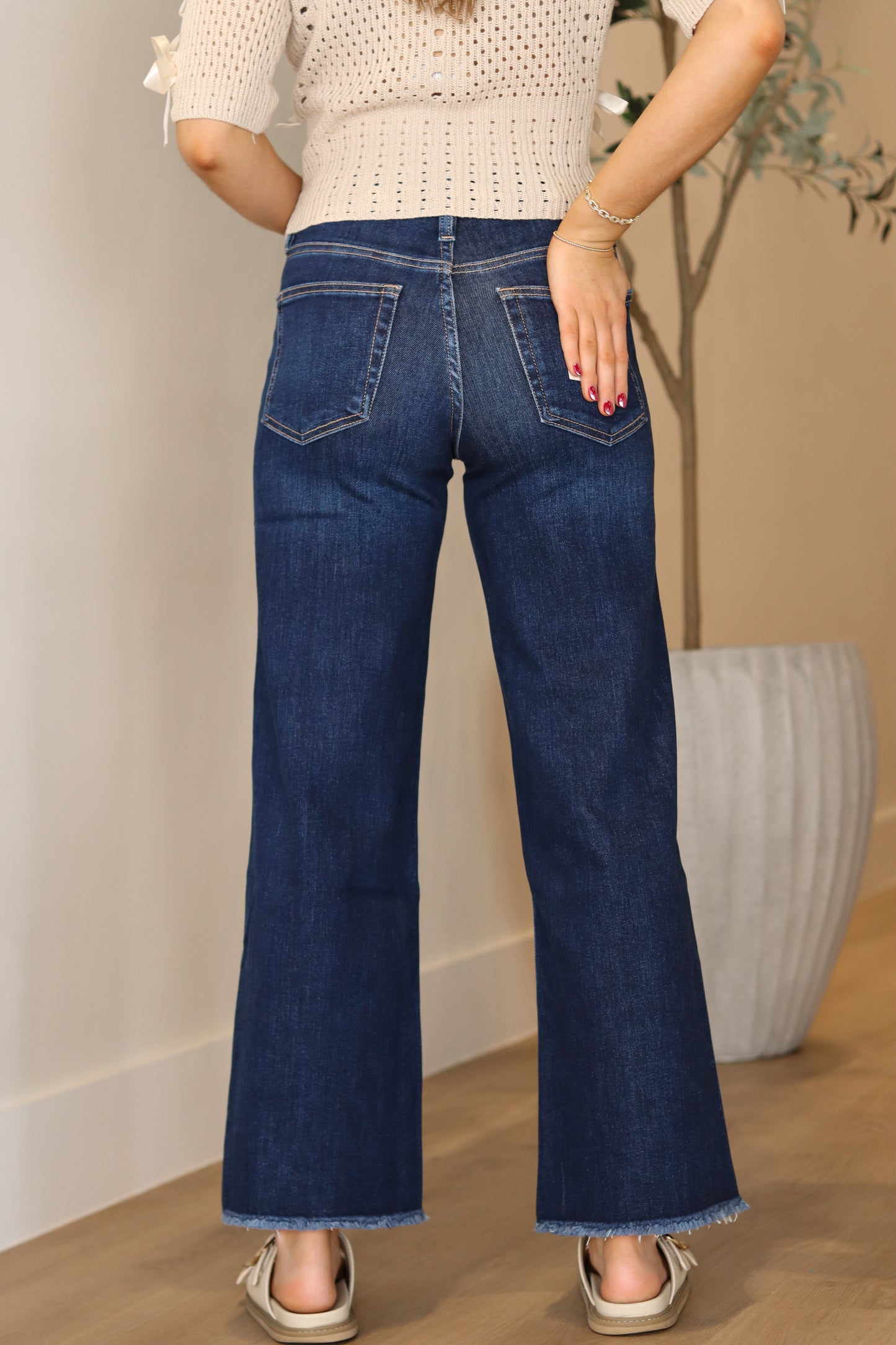Jenny High Rise Wide Leg Jeans