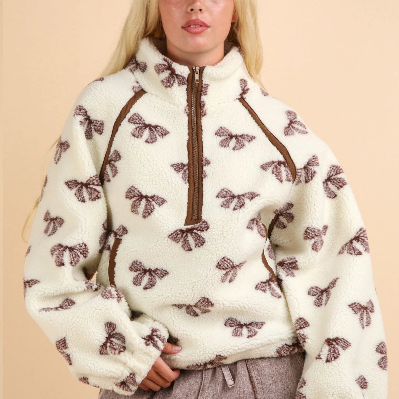 Bow Sherpa Pullover