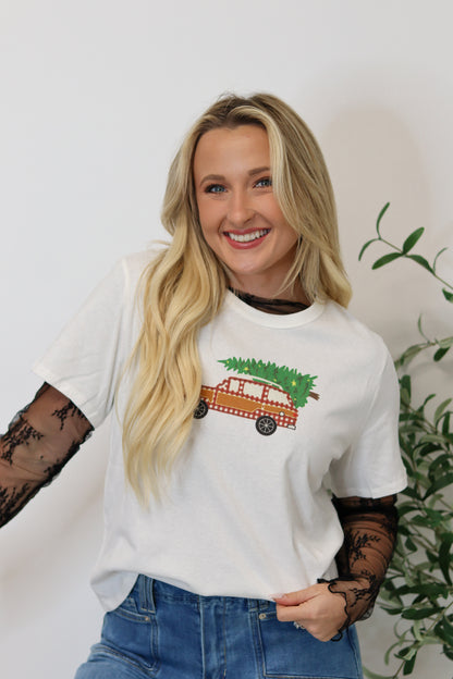 Vintage Christmas Truck Tee