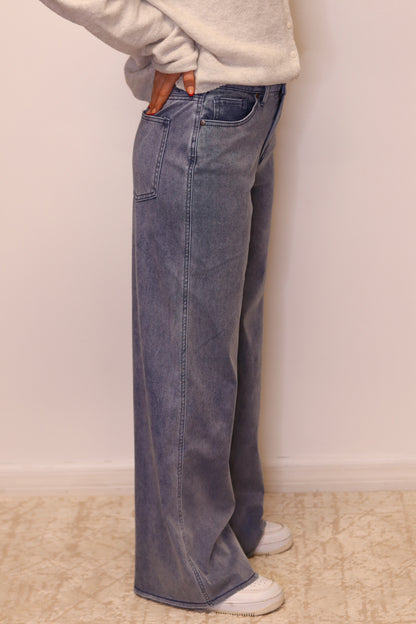 Aria Wide Leg Denim Pants