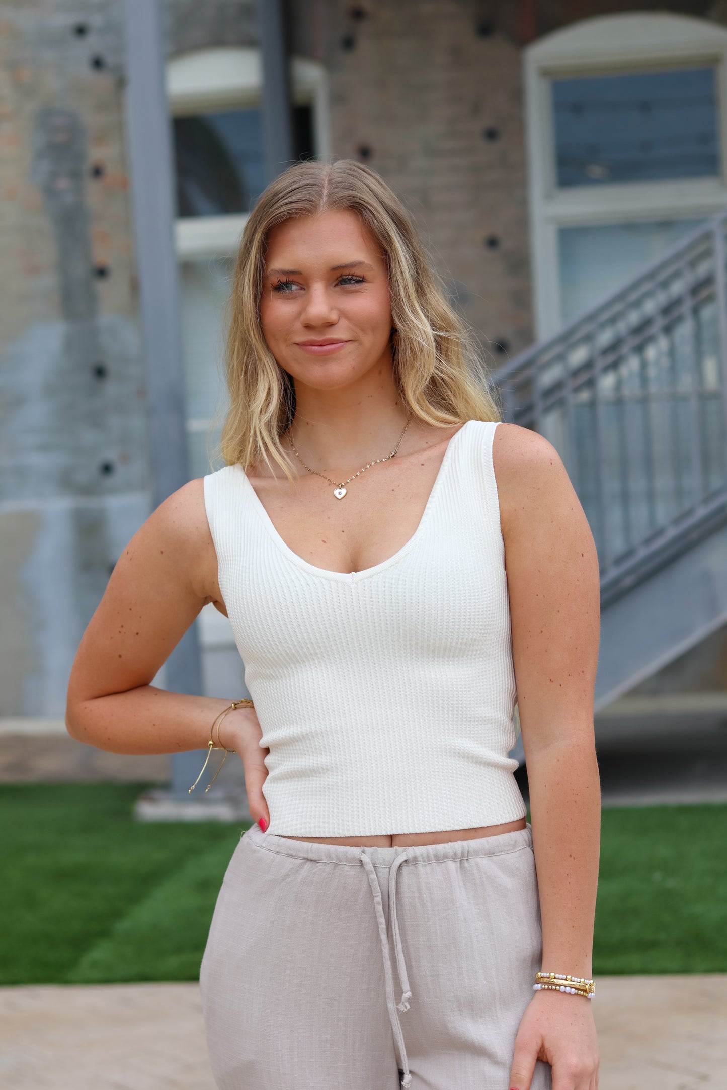 Lifestyle Tank - Cream