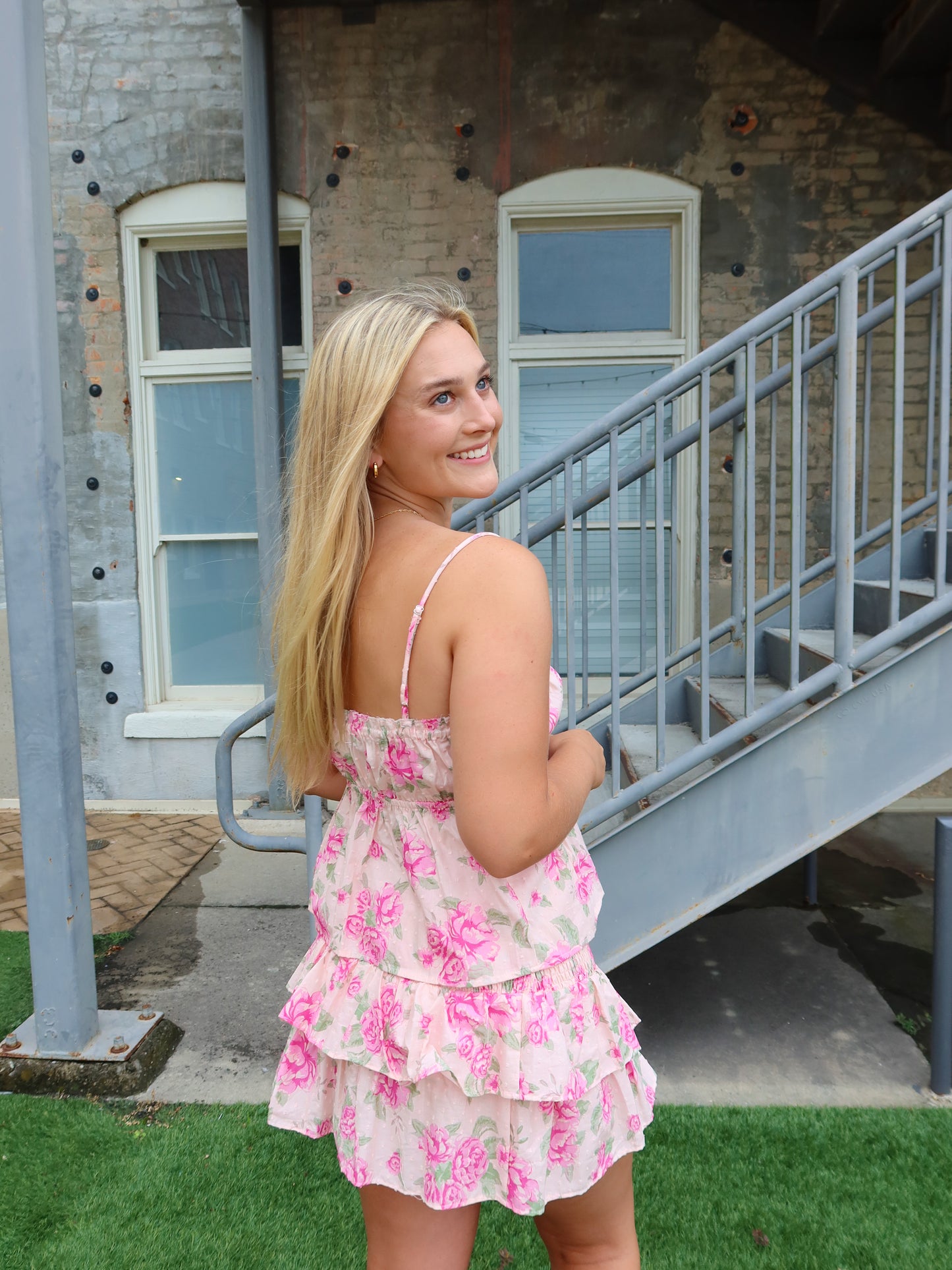 Charleston Floral Tank