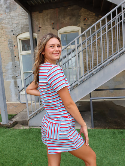 Retro Striped Shorts