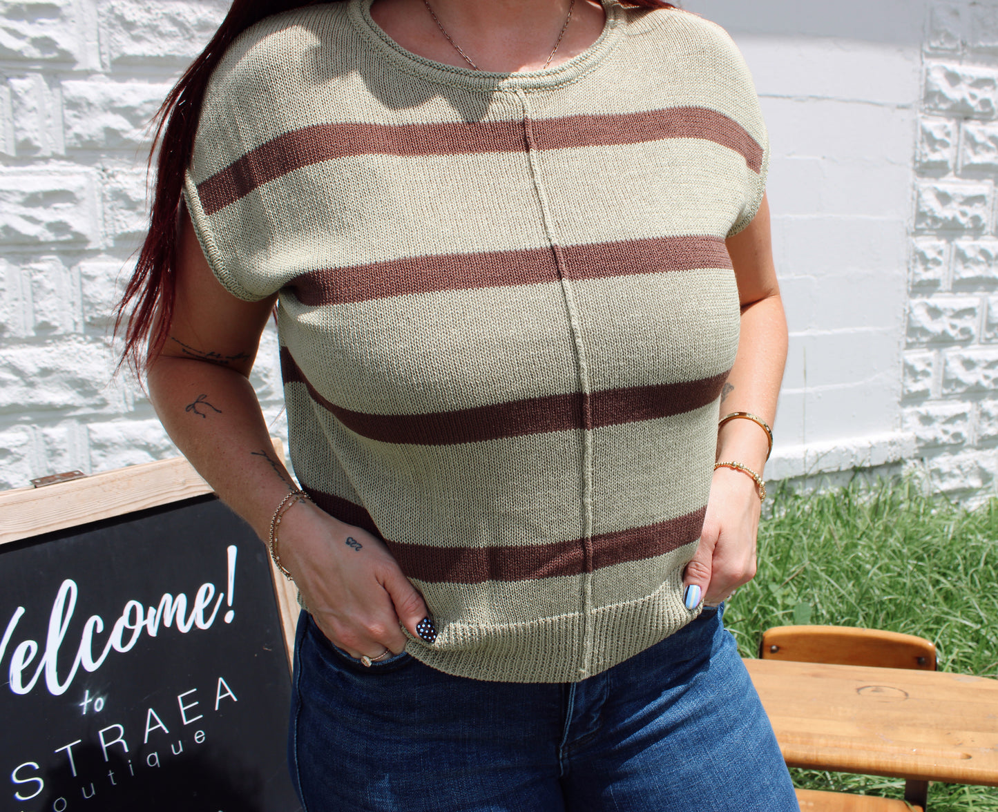 Kit Striped Knit Top