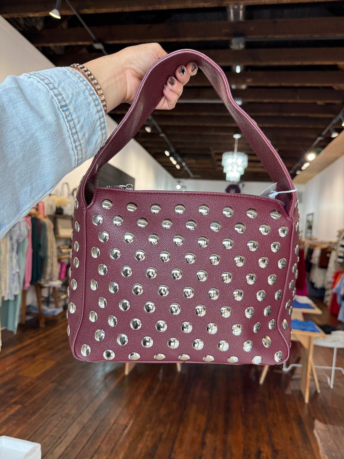 Studded Shoulder Bag