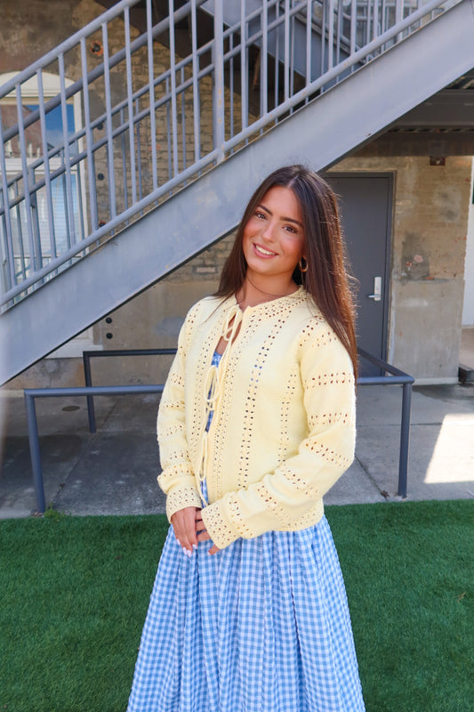 Lorelai Tie Knit Cardigan