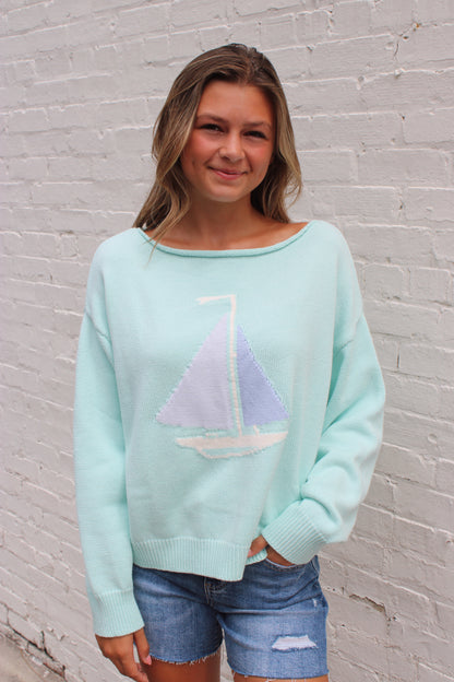 Ashton Boat Neck Sweater Top
