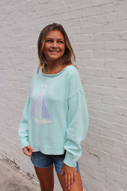 Ashton Boat Neck Sweater Top