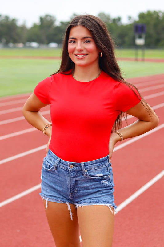 Nia Bodysuit - Red