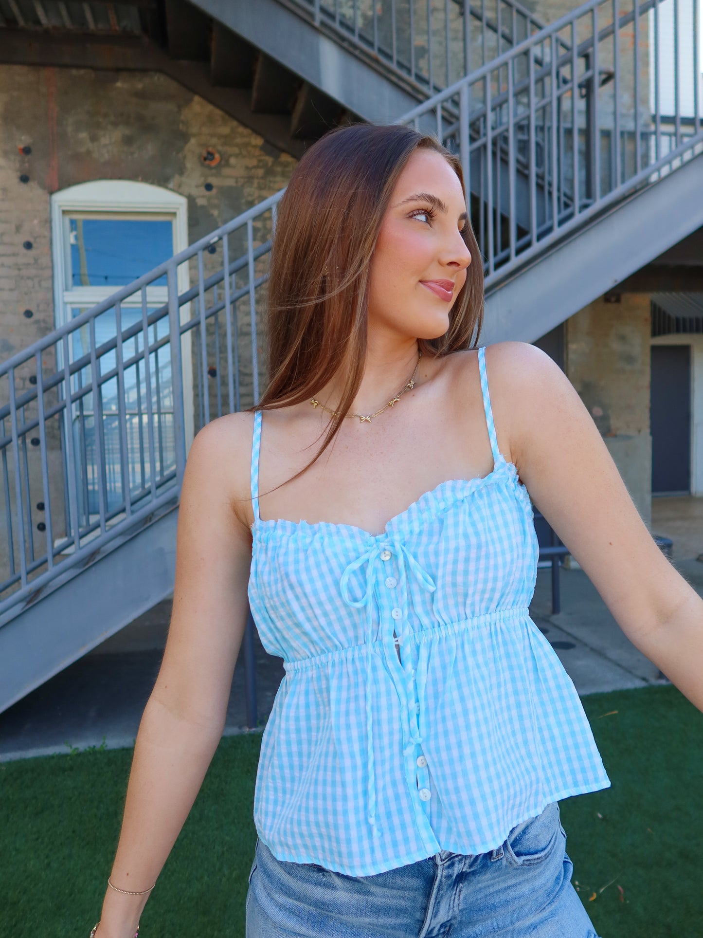 Juliette Gingham Top