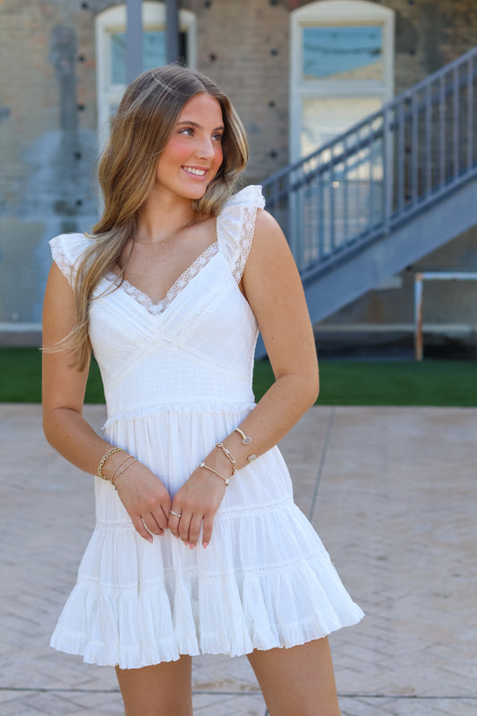 Marina Lace Mini Dress