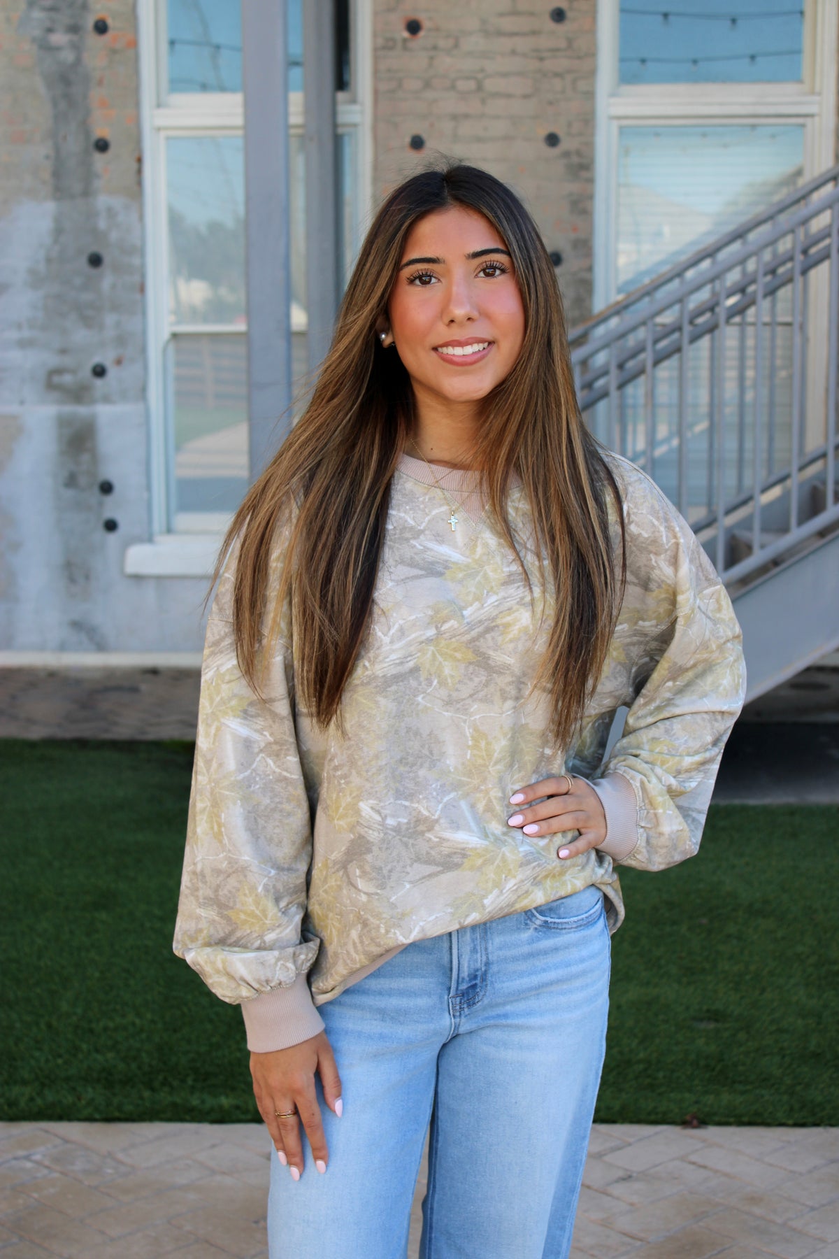 Cozy Camo Crewneck