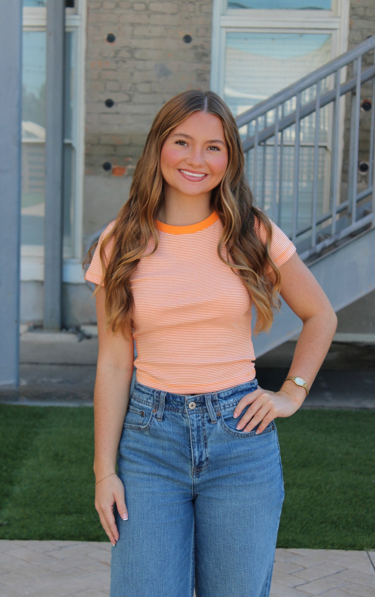 Sable Striped Top