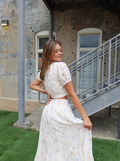 Kylan Floral Cropped Top