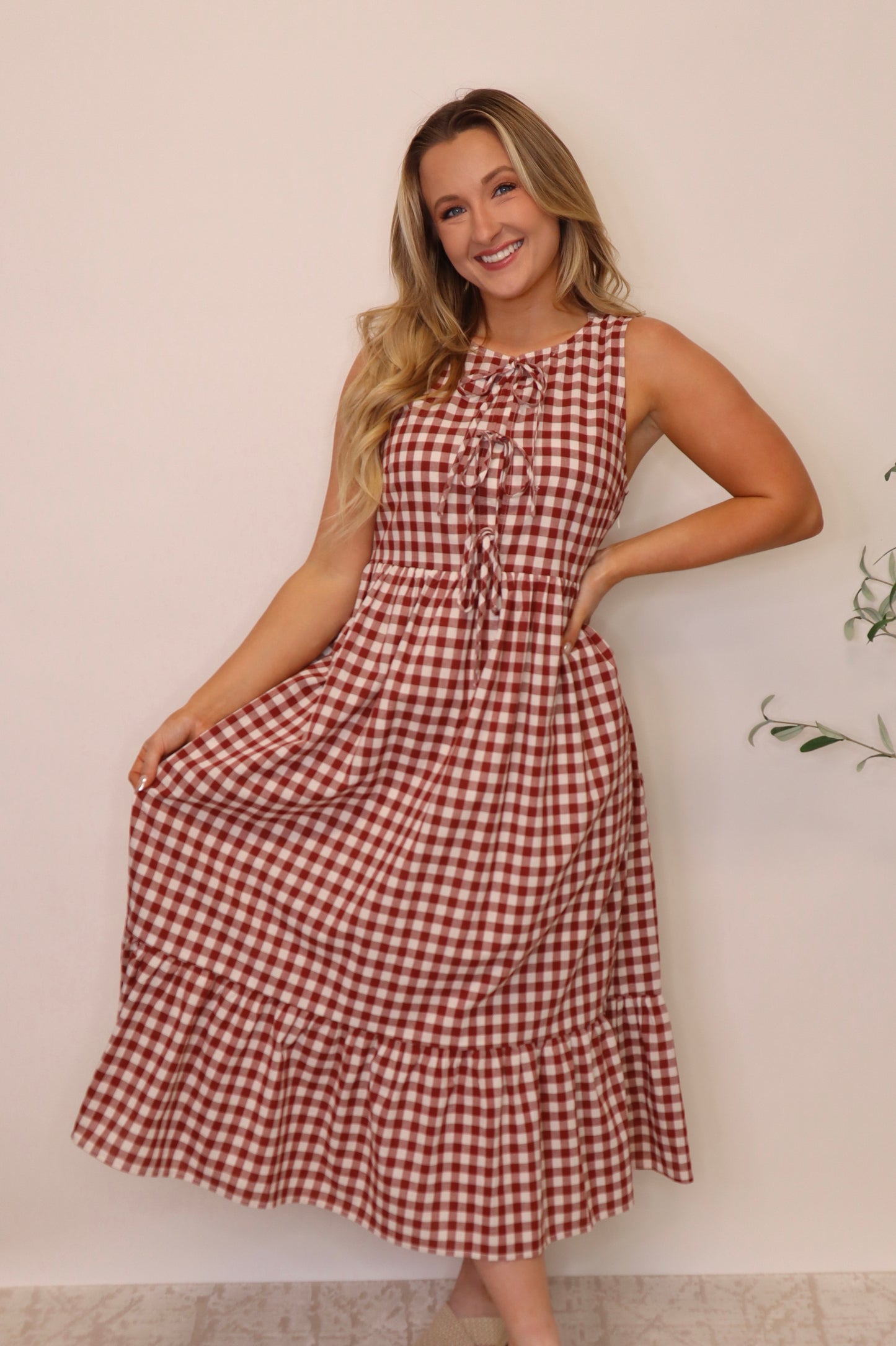 Amelia Gingham Dress