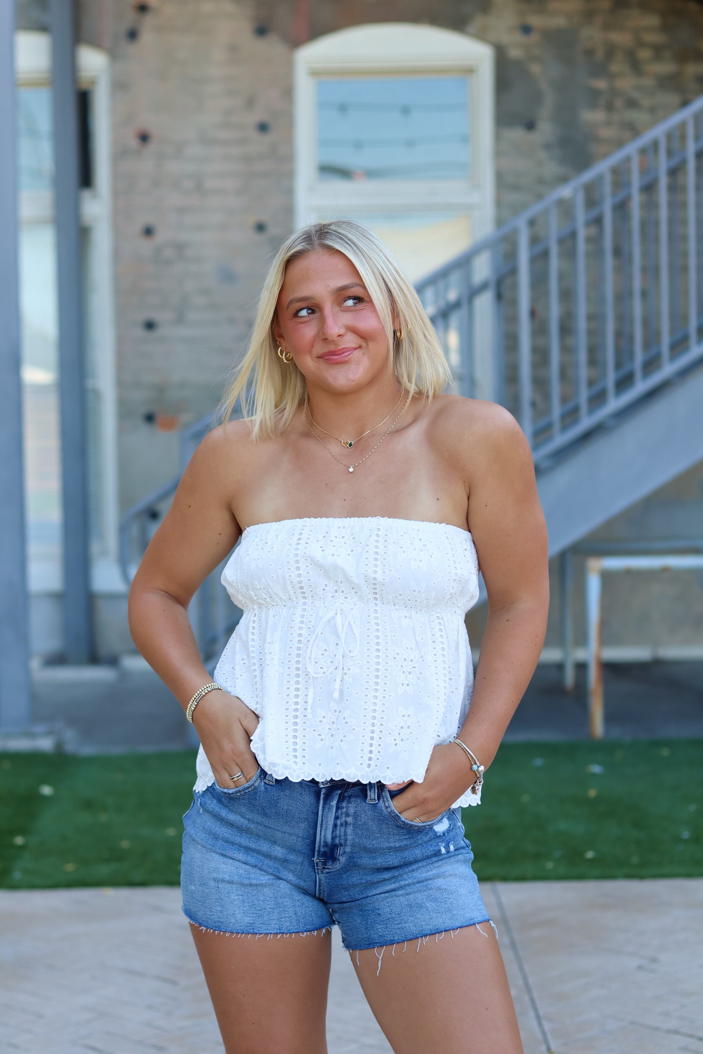 Britt Strapless Top