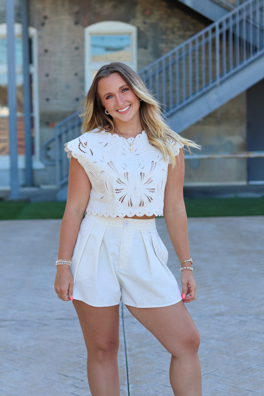 Lana Embroidered Short Set