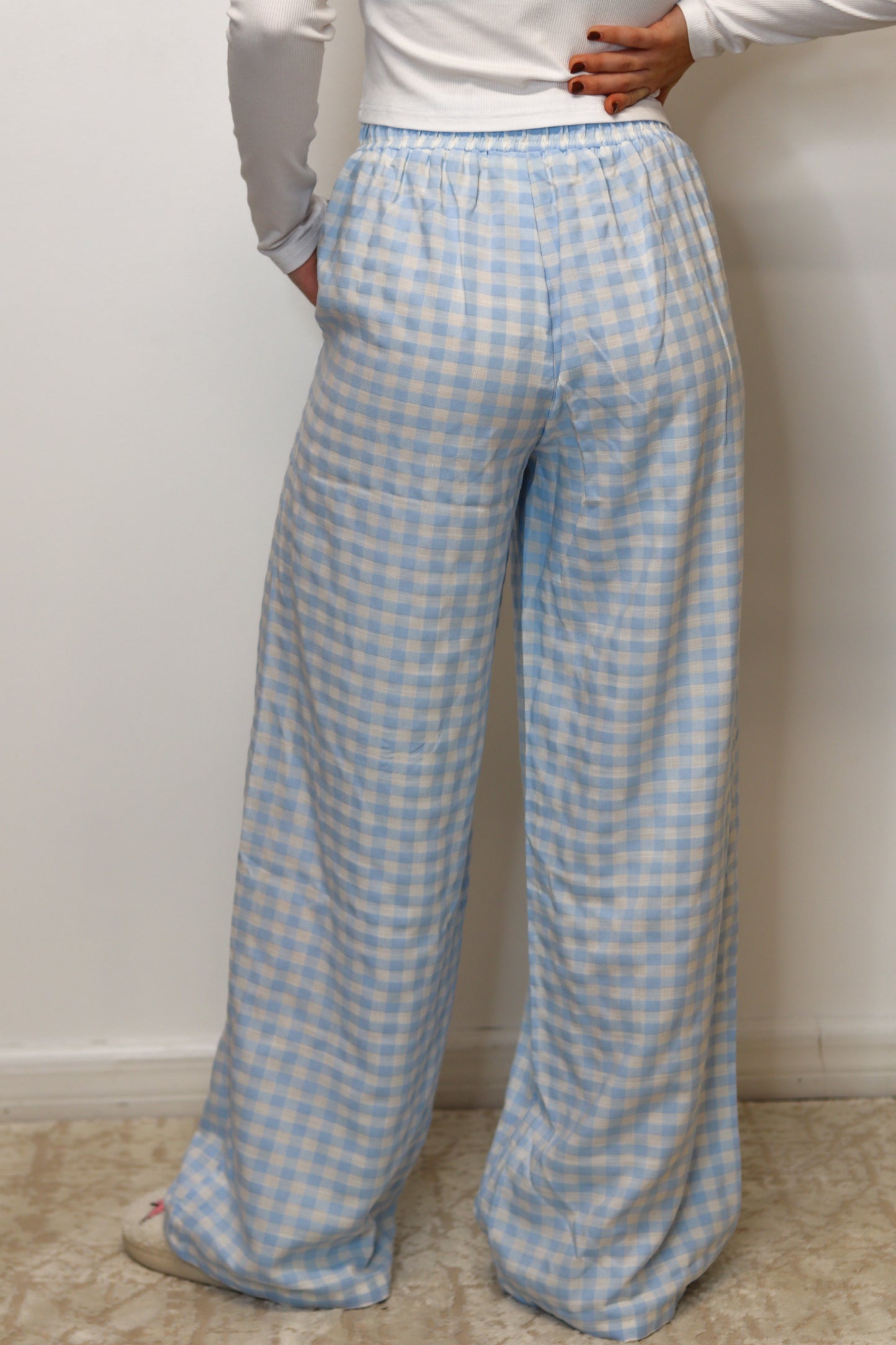 Winter Light Blue Pajama Pants