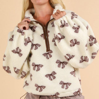 Bow Sherpa Pullover