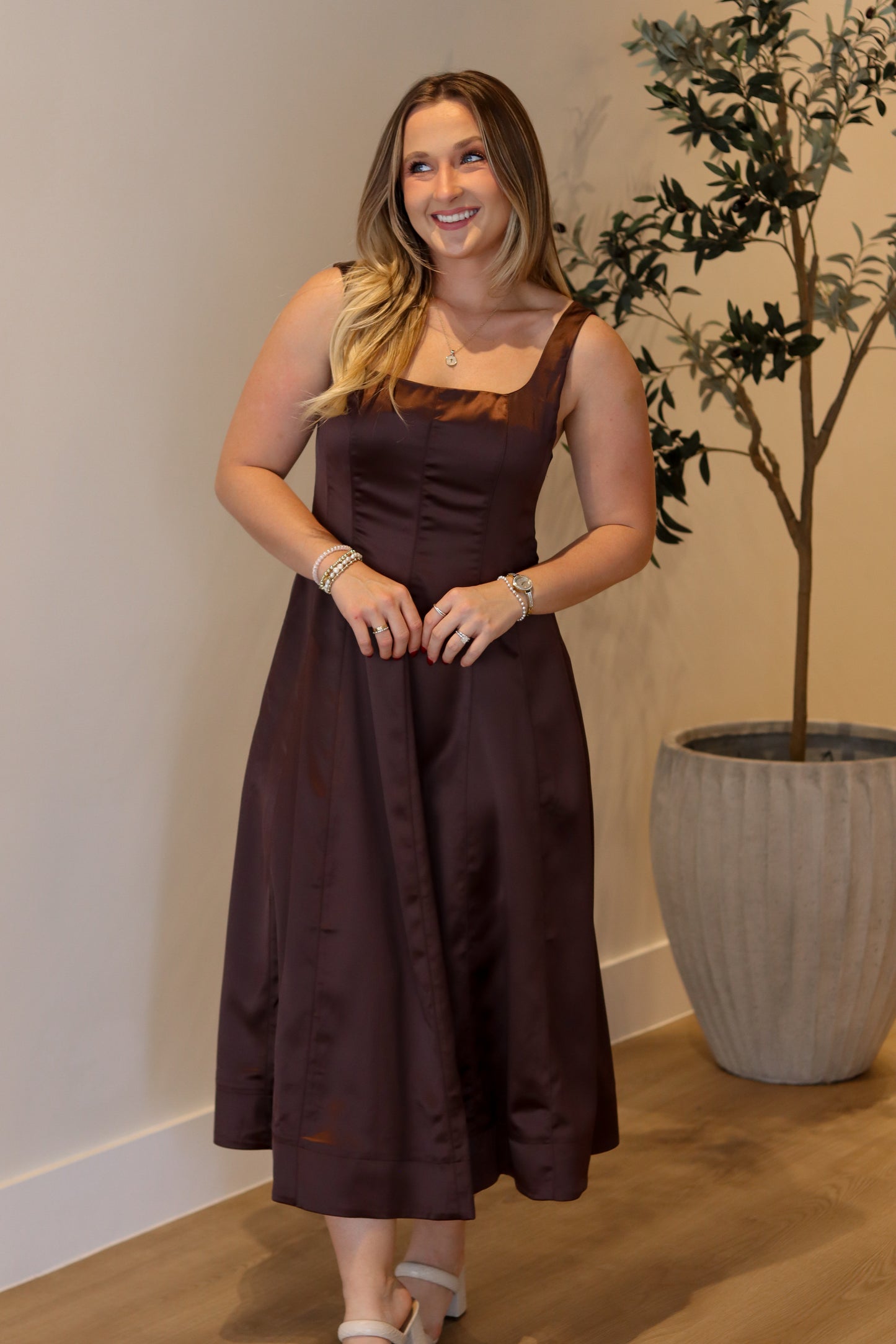 Elias A-Line Midi Dress