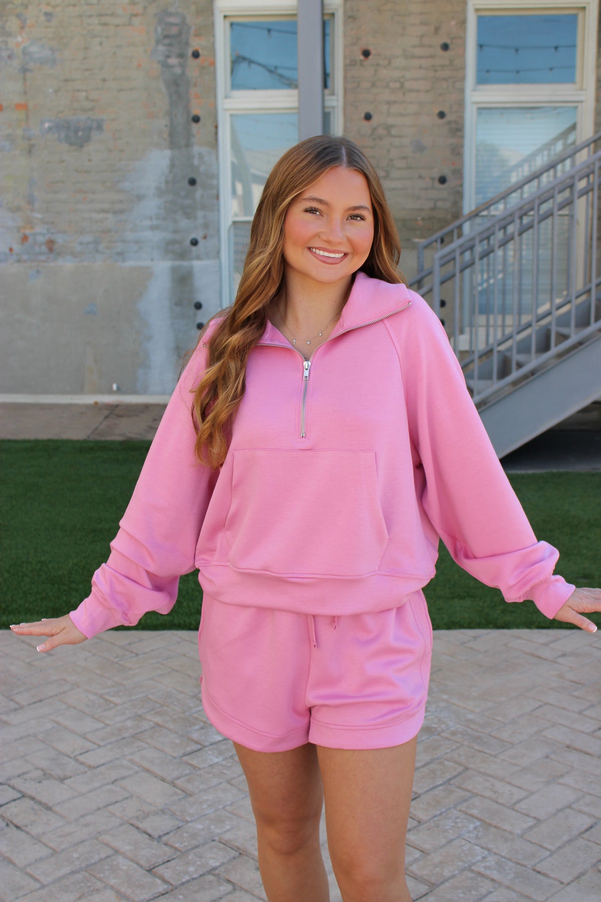 Mora Knit Shorts - Pink