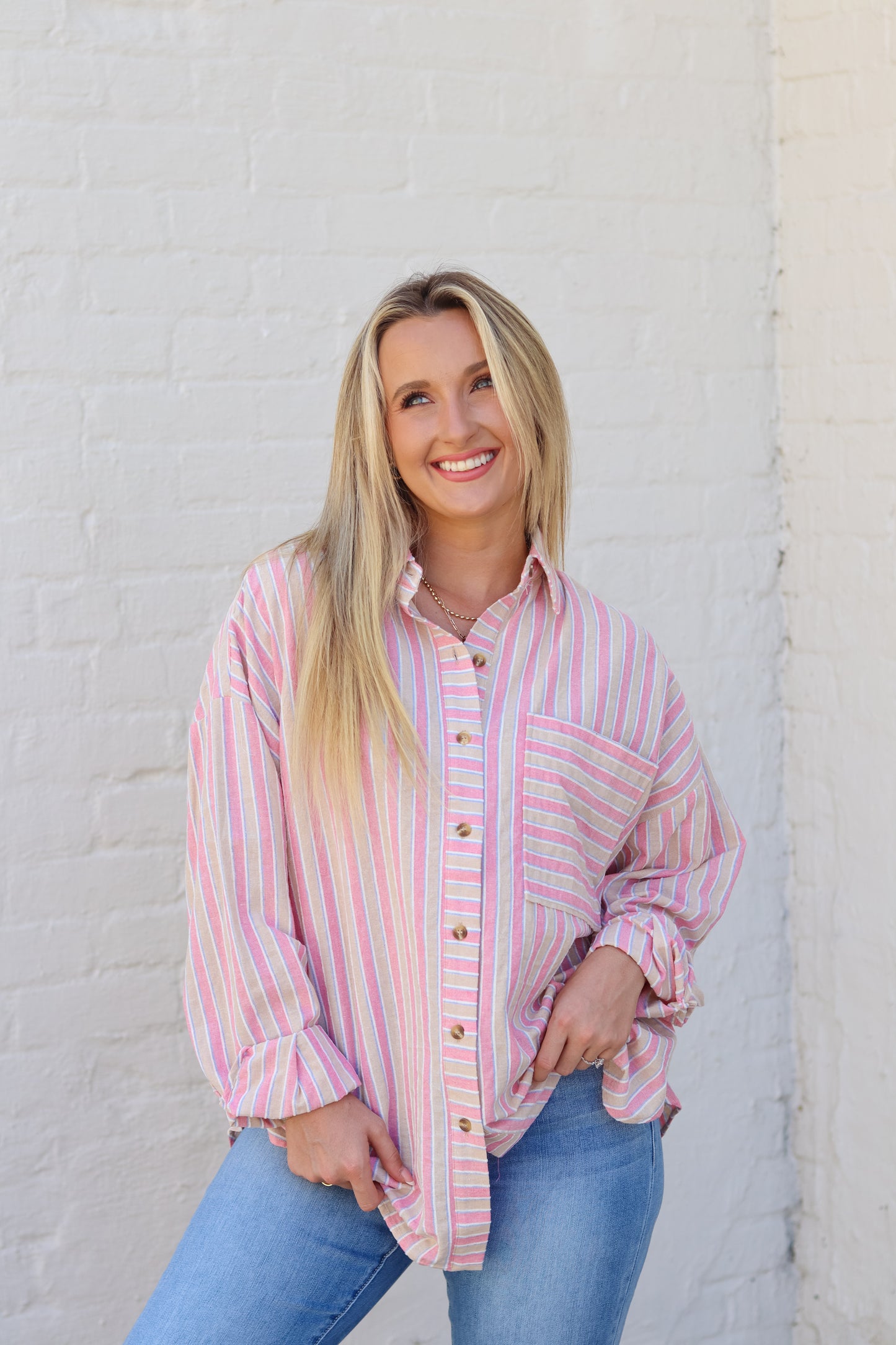 Aurora Button Up Top