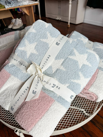 Pastel American Girl Blanket