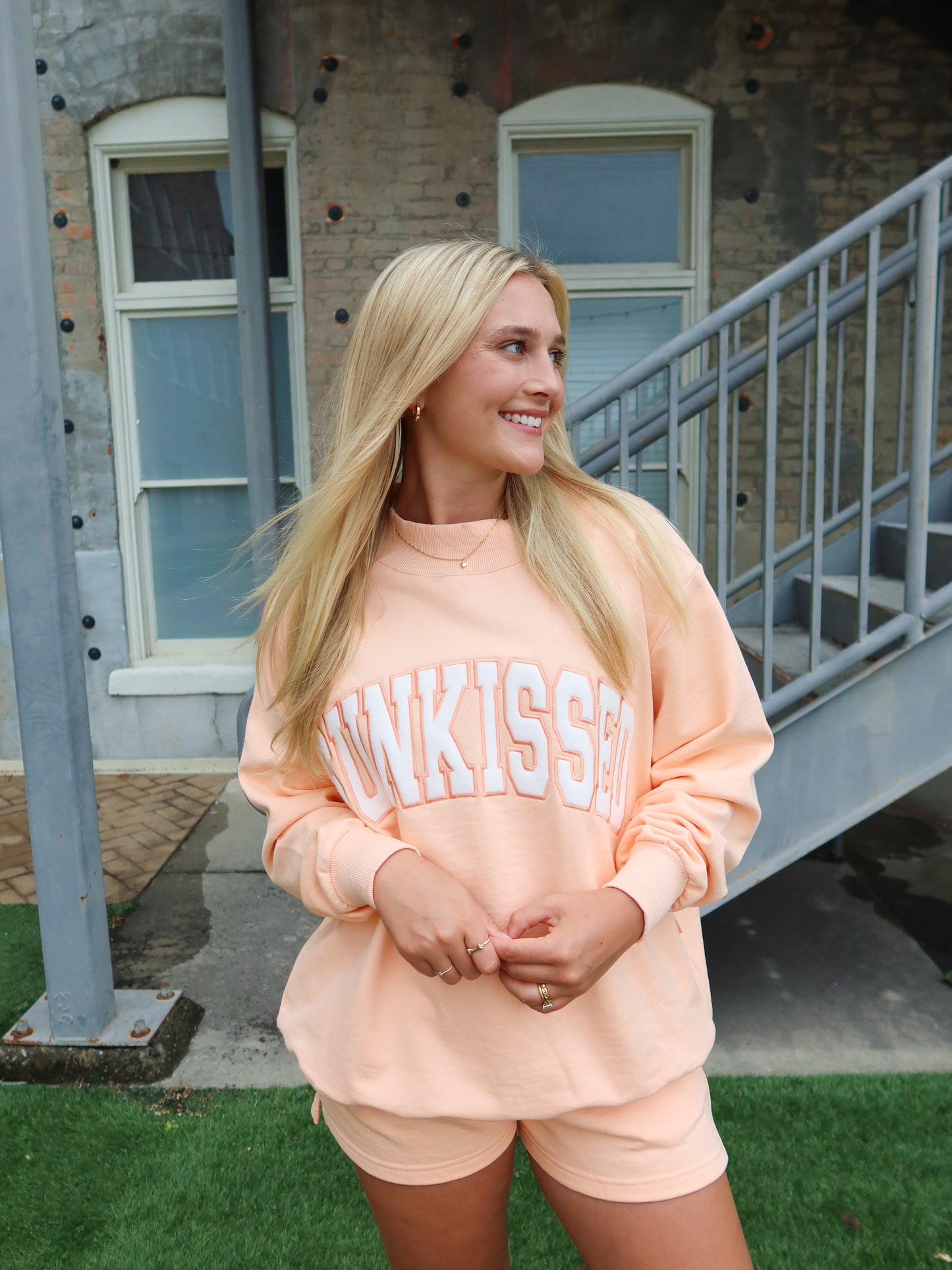 Varsity Sunkissed Mockneck