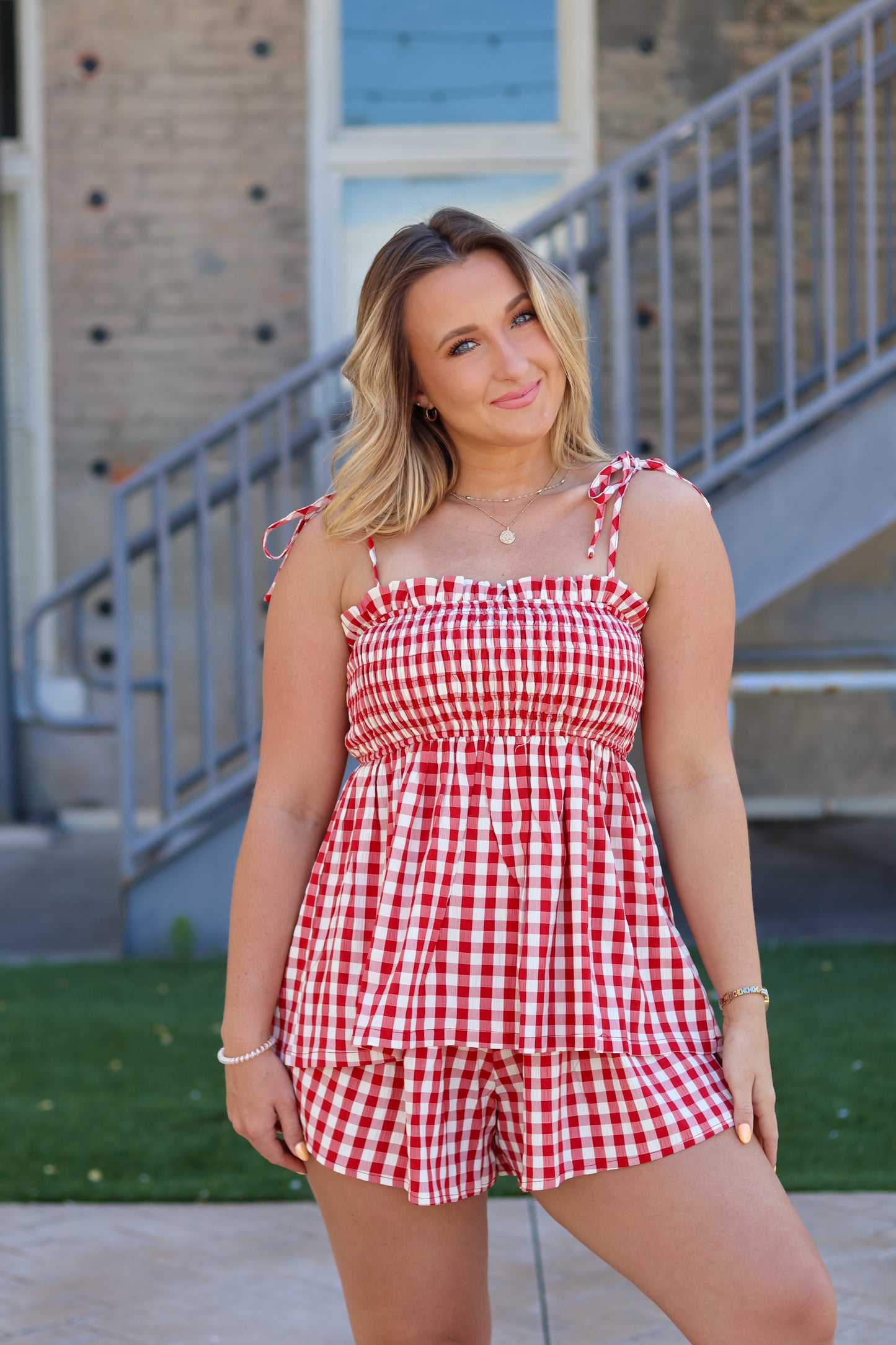 Lanie Gingham Set